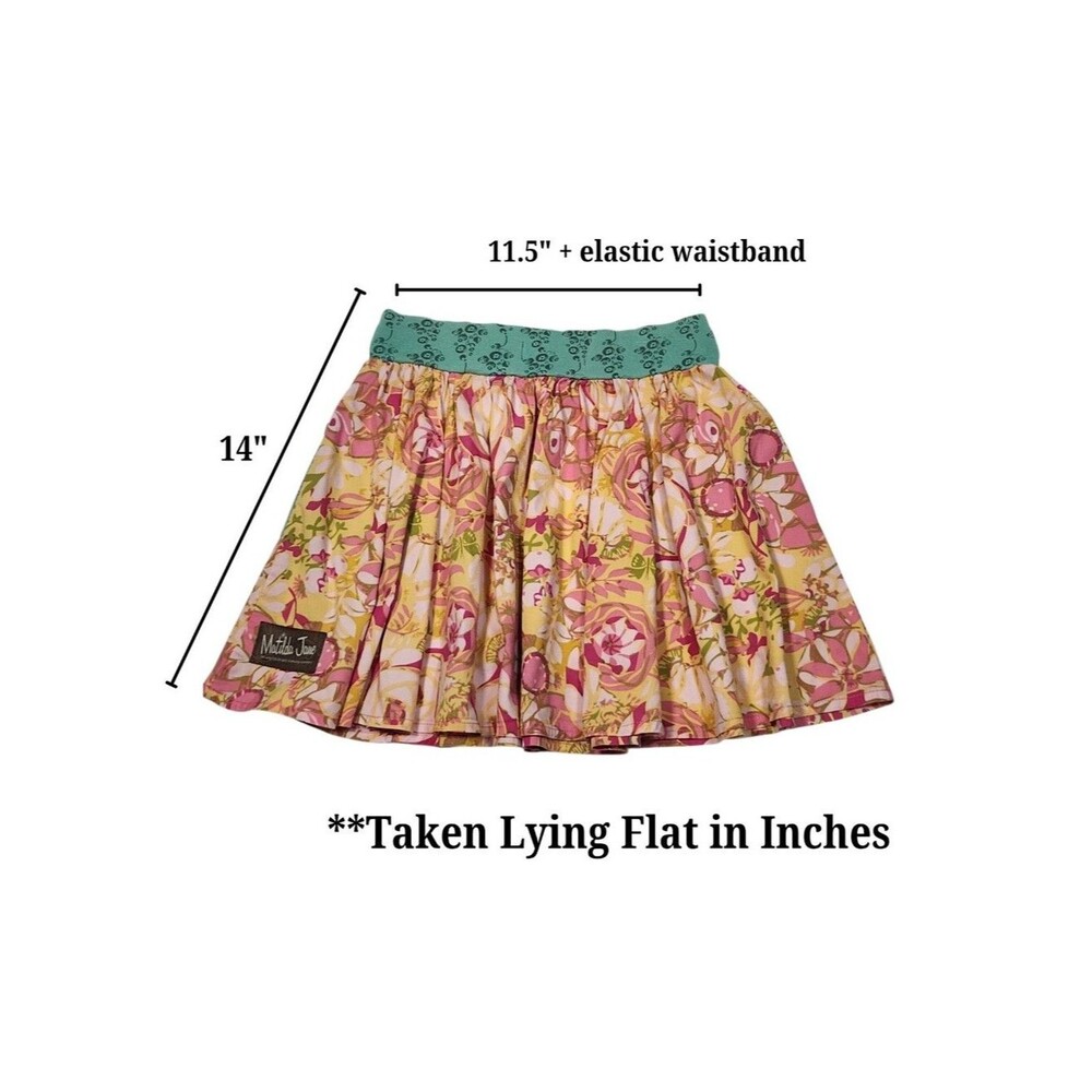 Matilda Jane Little Girls/Kids Pink Floral Skirts Playful Patchwork Size 6 - Picture 11 of 13